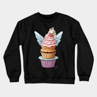 Sweet Dreams Apparel: Indulge in Whimsical Cupcake Tees with a Touch of Magic Crewneck Sweatshirt